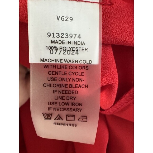 Vince Camuto Halter Tie-Back Wide-Leg Jumpsuit Red Christmas party formal XL - Picture 15 of 15